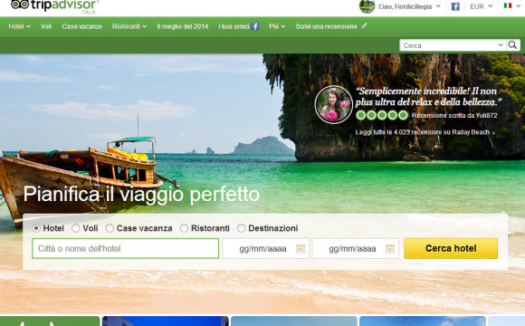 TripAdvisor: viaggi eco friendly per 1 italiano su 3