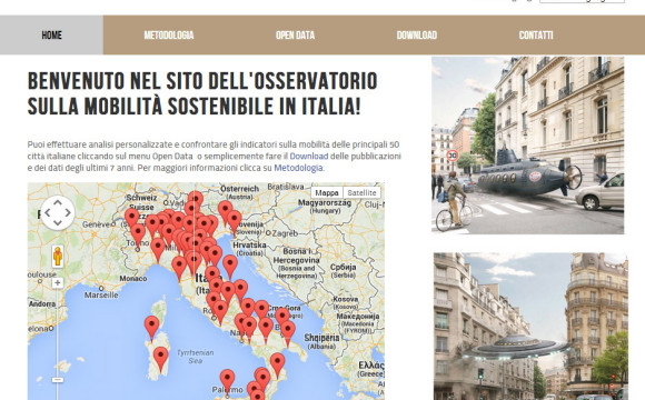 Online il sito sulla Mobilità Sostenibile in Italia